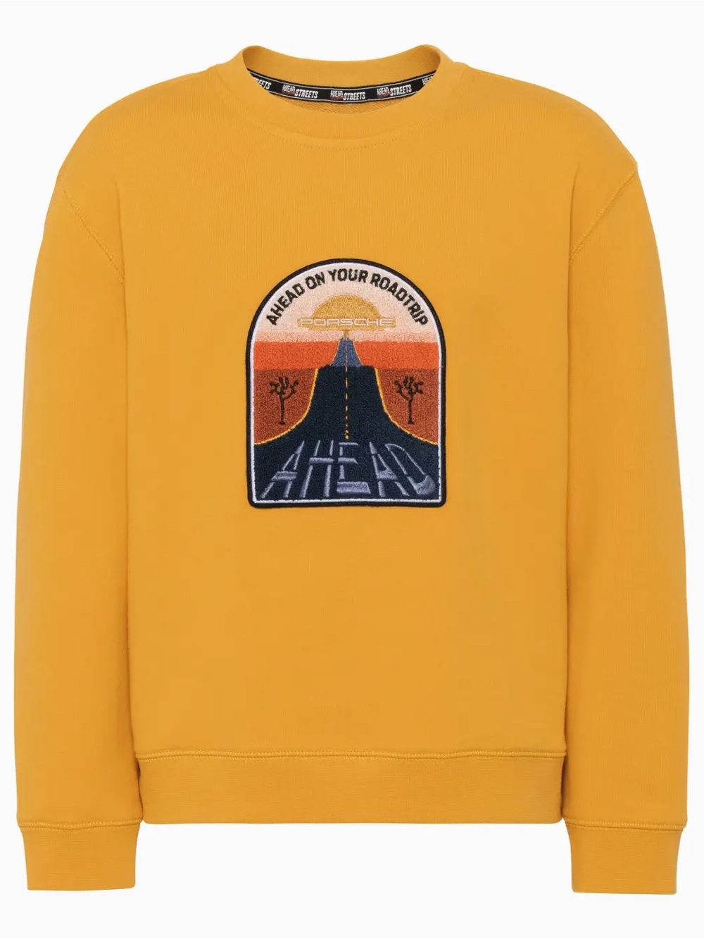 PORSCHE Kids Size 3-4y • Ahead Yellow / Gold Roadtrip Sweater - Picture 9 of 9